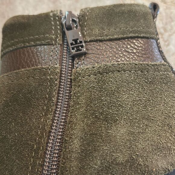 TORY BURCH Olive Green Heeled Boots - Picture 5 of 10